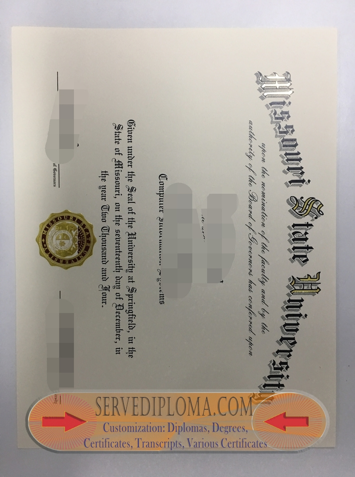 Best Fake Missouri State University Degree: Your Path to Success - 专业证书