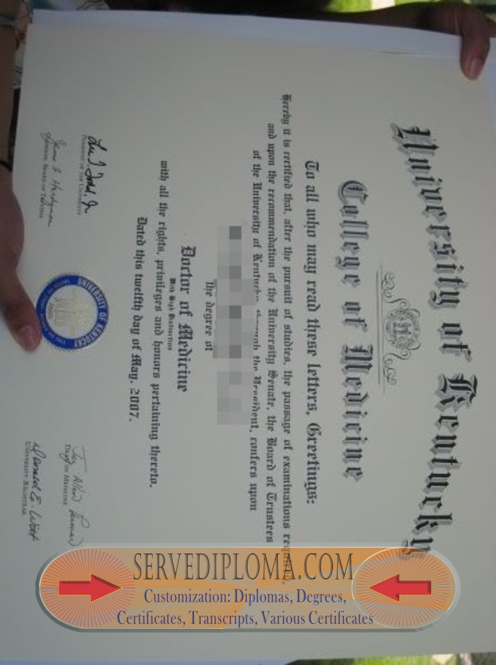 Buy Online University of Kentucky College of Medicine Degree: Your Path to Success - 专业证书