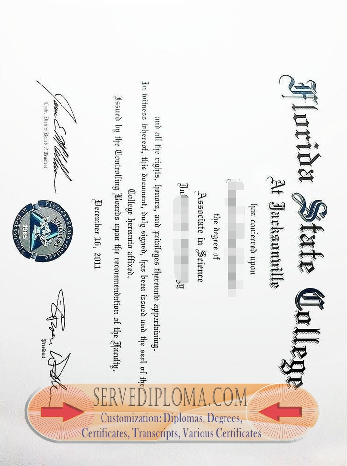 How to Copy a Fake Florida State College at Jacksonville Degree - 专业证书