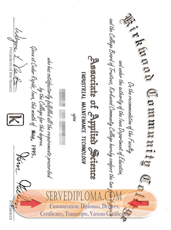 How to Copy a Fake Kirkwood Community College Degree: A Step-by-Step Guide - 专业证书