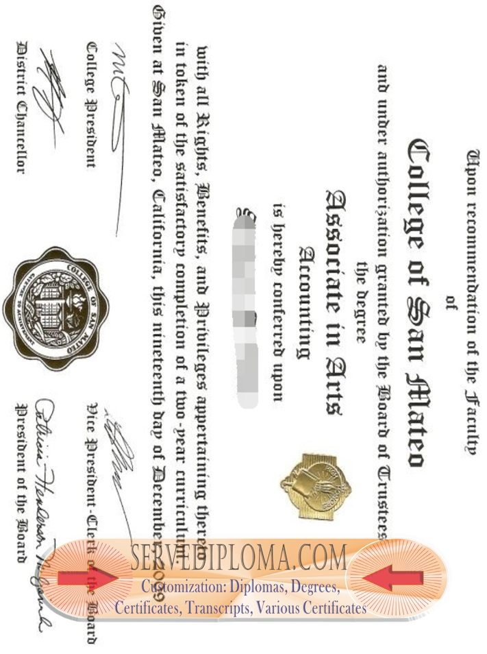 How to Buy a Fake College of San Mateo Diploma: A Step-by-Step Guide - 专业证书