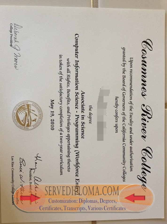 How to Buy Phony Cosumnes River College Diploma: A Step-by-Step Guide - 专业证书