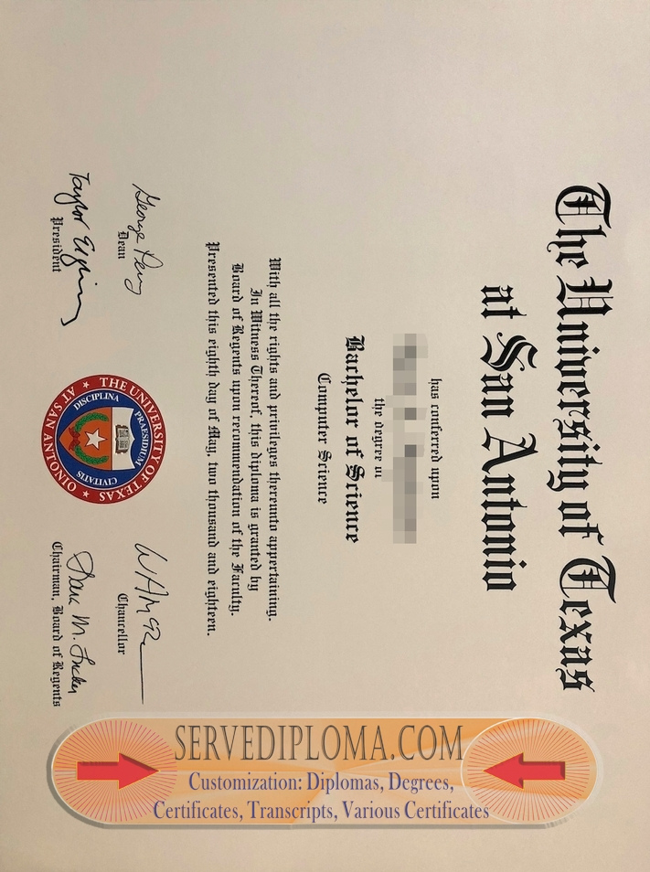 How to Buy a Phony University of Texas at San Antonio Diploma: A Step-by-Step Guide - 专业证书