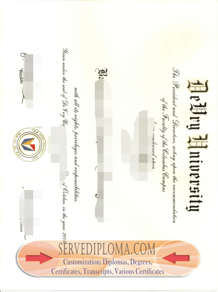 How to Create a Fake DeVry University Diploma: Step-by-Step Guide - 专业证书