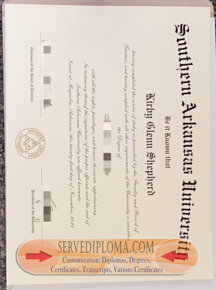 How to Make a Fake Southern Arkansas University Diploma: A Step-by-Step Guide - 专业证书