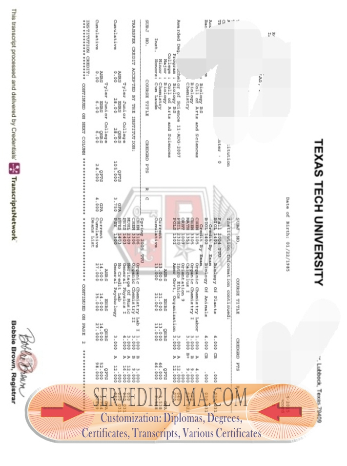Purchase Phony Texas Tech University Diploma: Unveiling the Truth - 专业证书