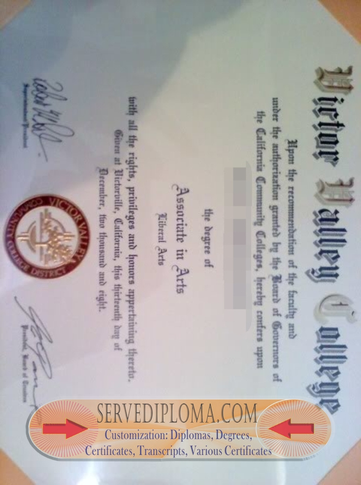 Where to Order a Fake Victor Valley College Diploma: Your Ultimate Guide - 专业证书