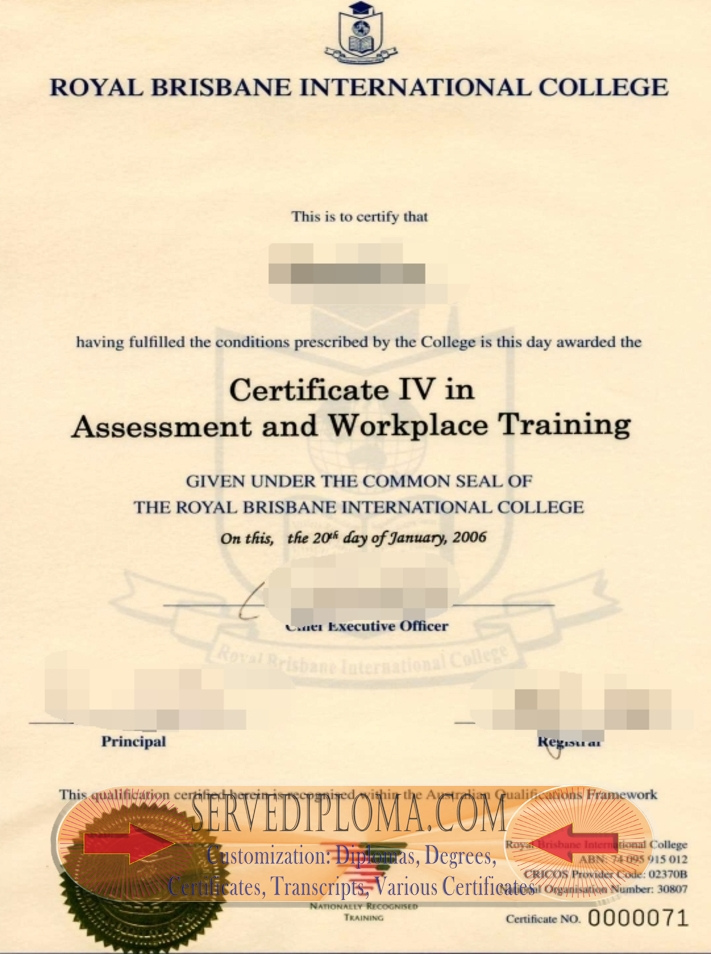 Best Fake Royal Brisbane International College Diploma: A Student's Guide - 专业证书