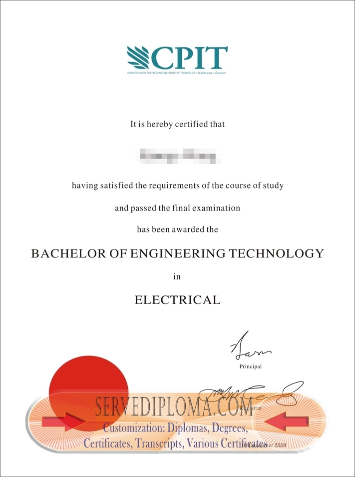 How to Copy a Fake Christchurch Polytechnic Institute of Technology Diploma - 专业证书