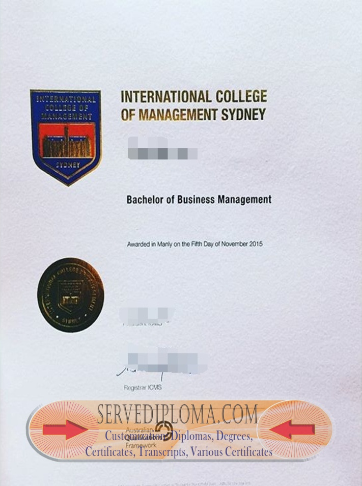 Where to Purchase Fake International College of Management, Sydney Diploma? - 专业证书