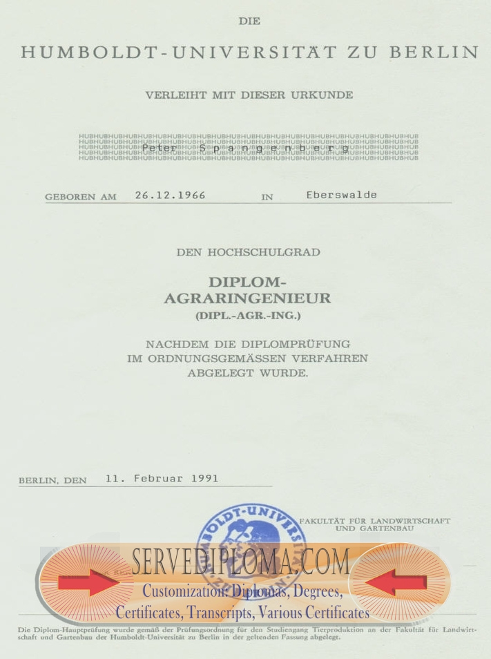 Best Fake Humboldt Universität zu Berlin Degree: How to Get the Real Deal - 专业证书