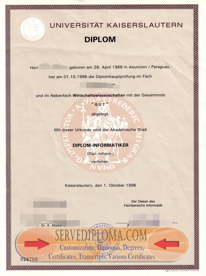 Best Fake Universität Kaiserslautern Degree: How to Get It and Why - 专业证书