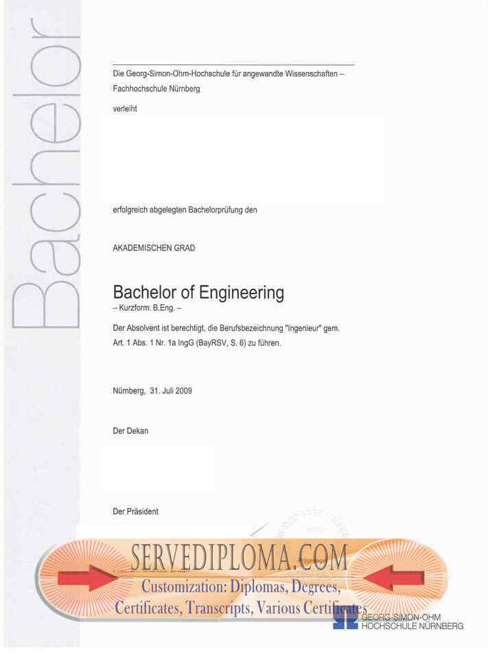 Buy Fake Georg Simon Ohm Hochschule Nürnberg Degree: Is It Worth the Risk? - 专业证书