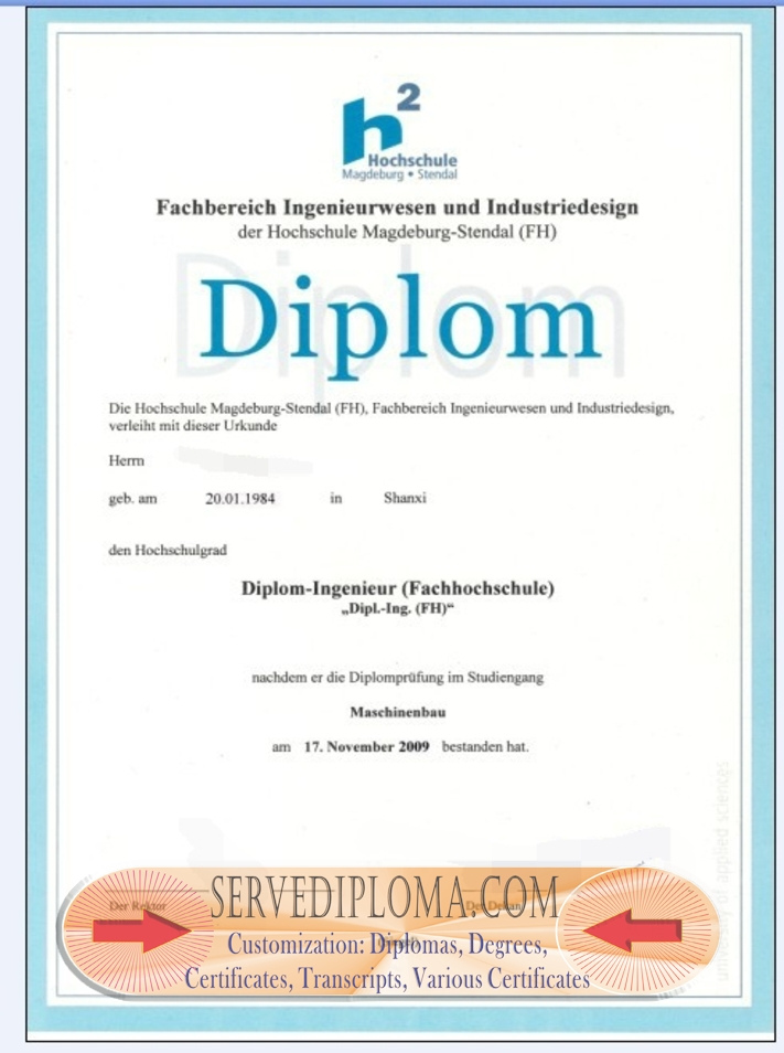 Copy Hochschule Magdeburg Stendal Diploma: A Comprehensive Guide - 专业证书