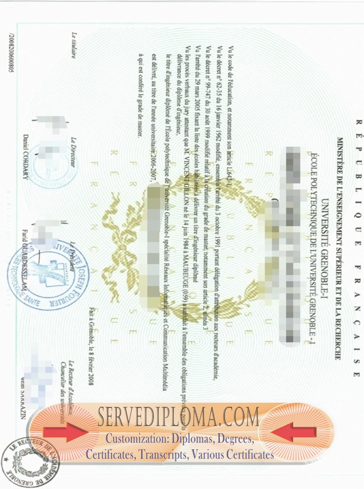 How to Buy an École Polytechnique de l'Université Grenoble 1 Degree: A Step-by-Step Guide - 专业证书