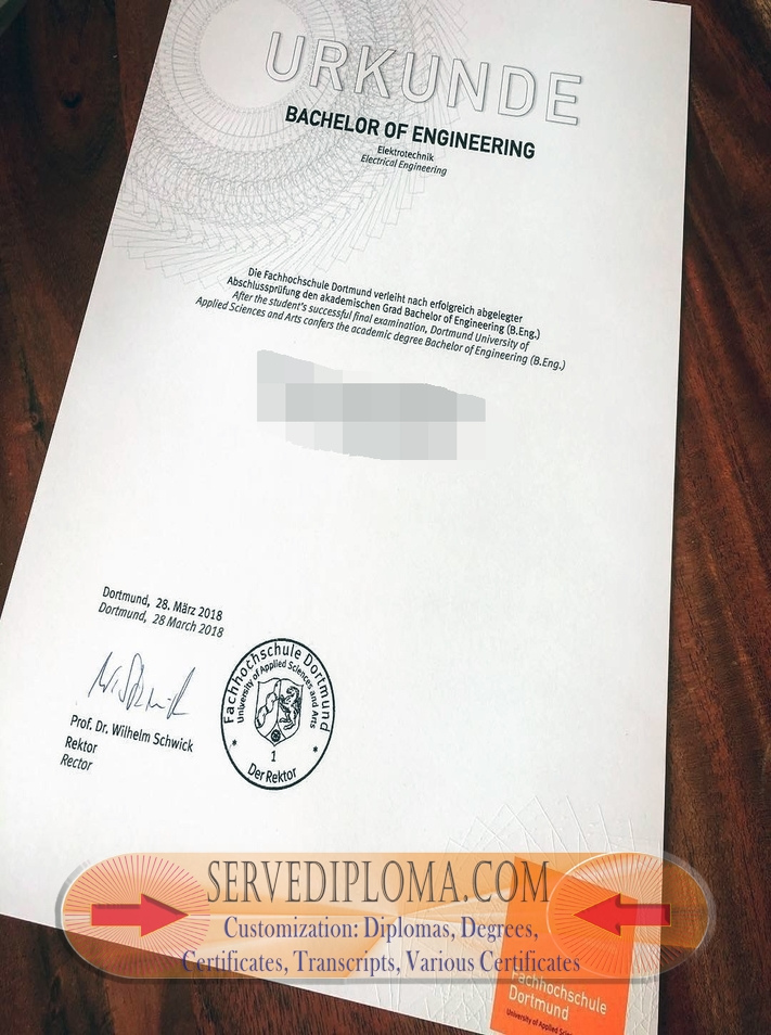 How Fast Can You Get a Fake Fachhochschule Dortmund Degree? - 专业证书