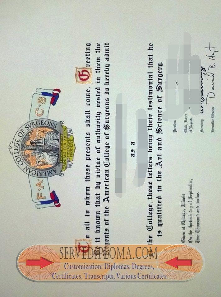 How to Buy a Fake American College of Surgeons (ACS) Degree: A Step-by-Step Guide - 专业证书