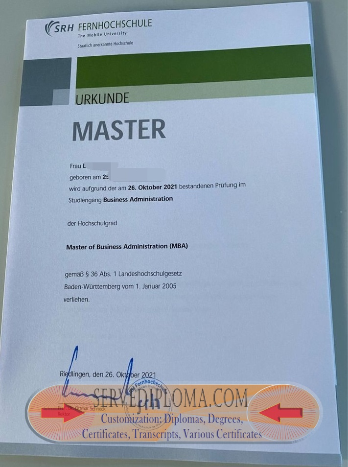 How to Buy a Phony SRH Fernhochschule Degree: A Step-by-Step Guide - 专业证书