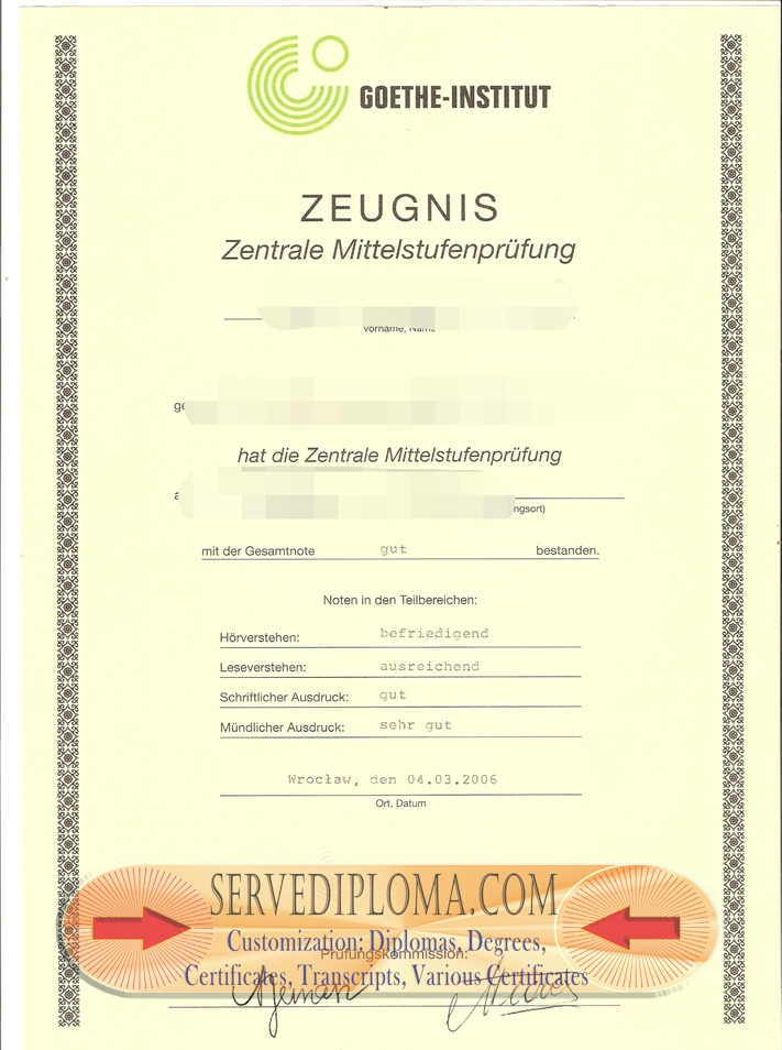 How to Create a Fake Goethe Institute Diploma: Step-by-Step Guide - 专业证书