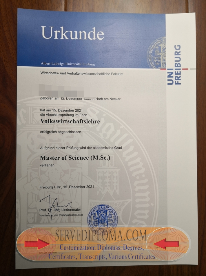 How to Create a Fake University of Freiburg Degree: A Step-by-Step Guide - 专业证书