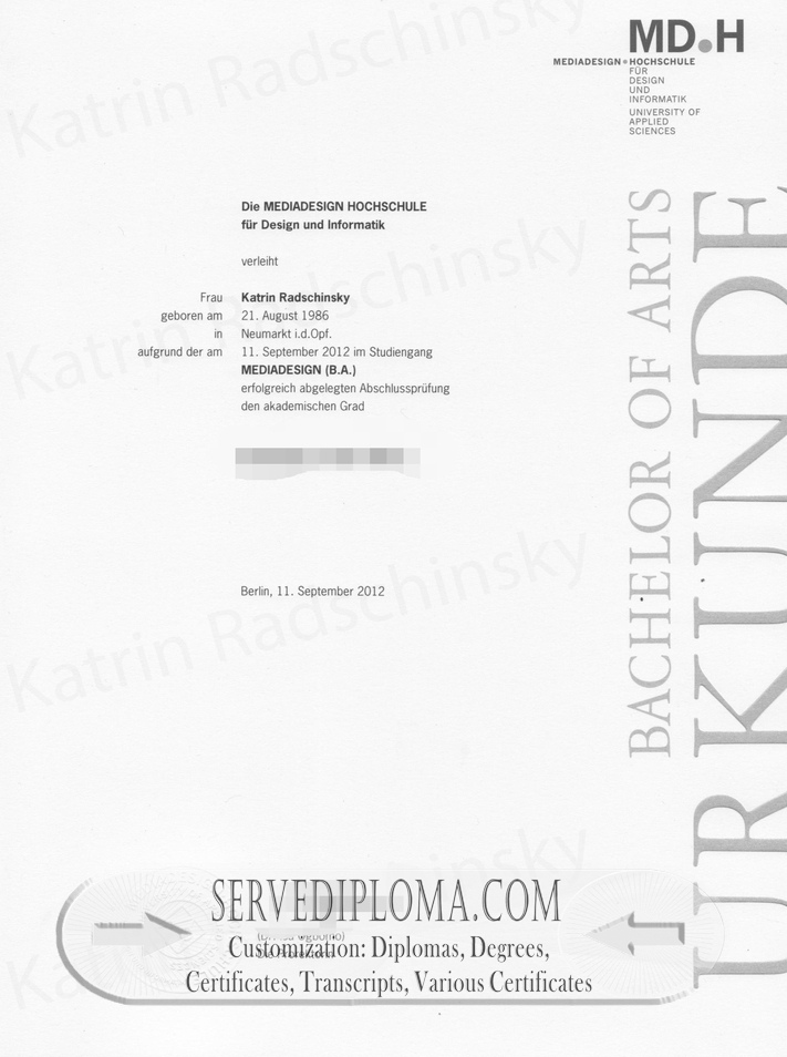 How to Order a Fake Mediadesign Hochschule für Design und Informatik Degree: A Step-by-Step Guide - 专业证书