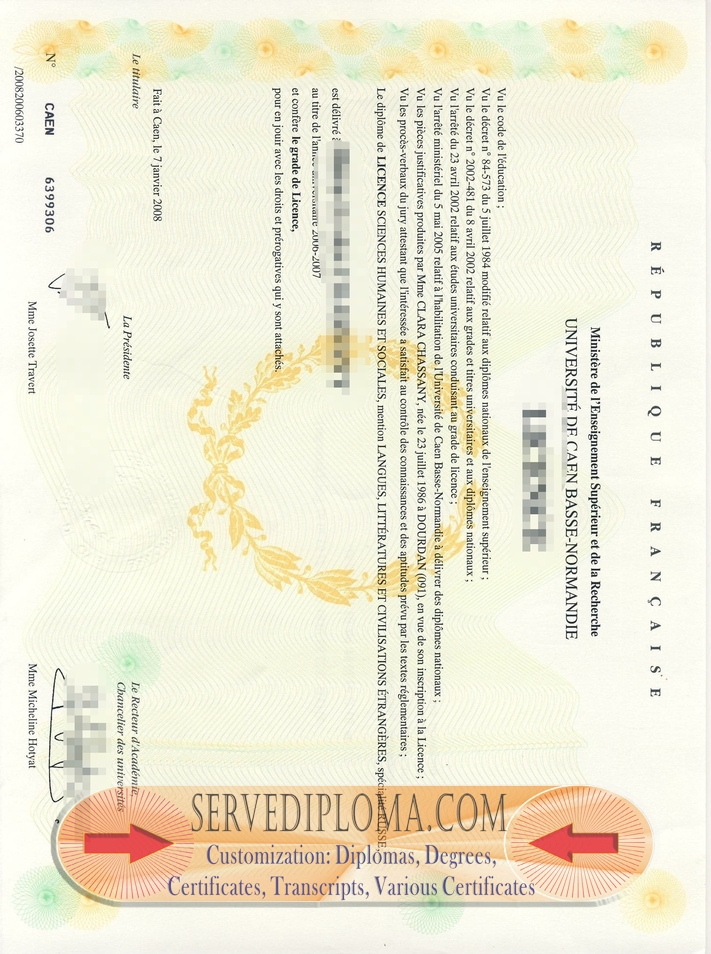 How to Order a Fake University of Caen Normandy Diploma: A Step-by-Step Guide - 专业证书