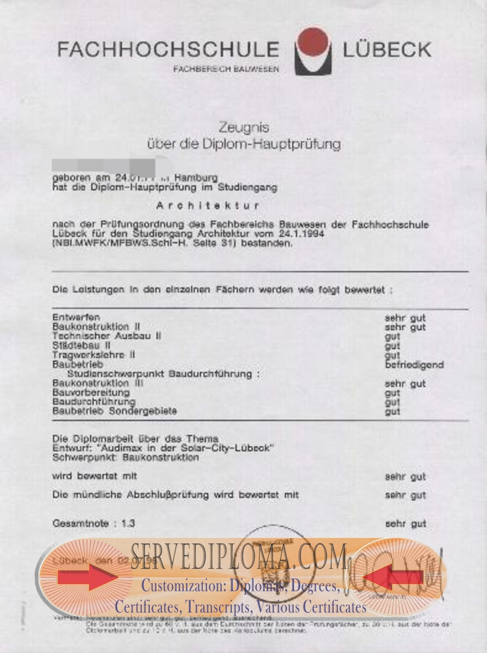 How to Purchase a Fake Fachhochschule Lübeck Diploma: A Step-by-Step Guide - 专业证书