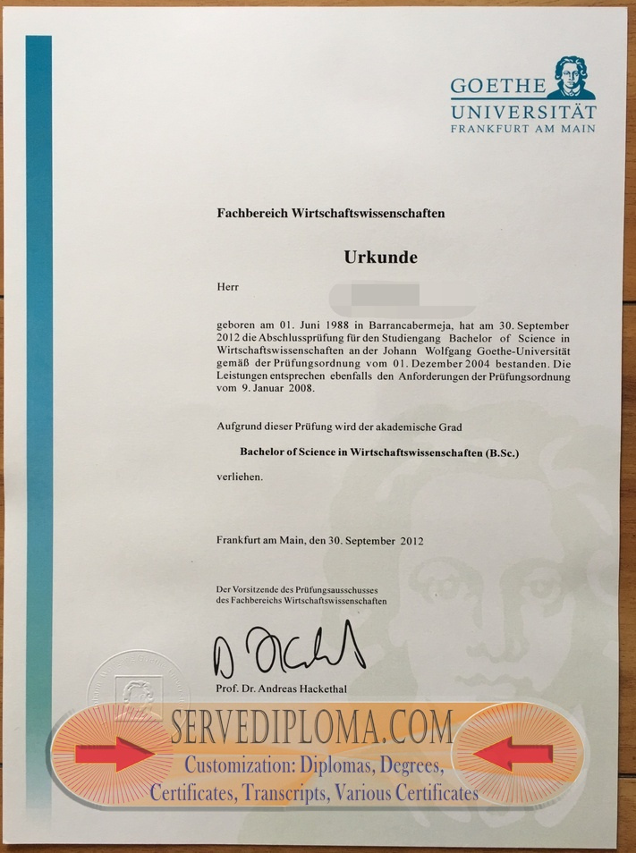 How to Purchase a Fake Goethe University Frankfurt Diploma: A Step-by-Step Guide - 专业证书
