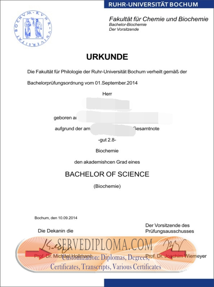How to Purchase a Fake Ruhr University Bochum Degree: A Step-by-Step Guide - 专业证书