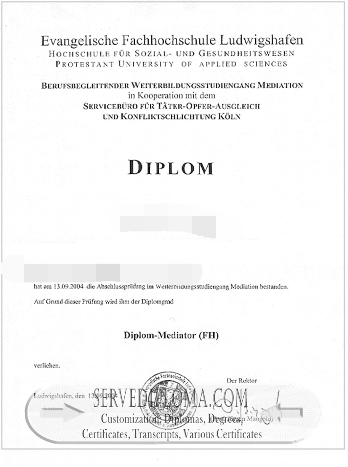 How to Make a Fake Protestant University of Applied Sciences Freiburg Diploma - 专业证书