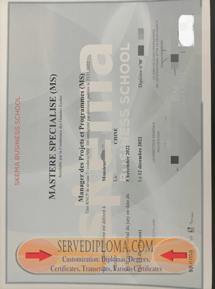 How to Make a Fake SKEMA Diploma: A Step-by-Step Guide - 专业证书