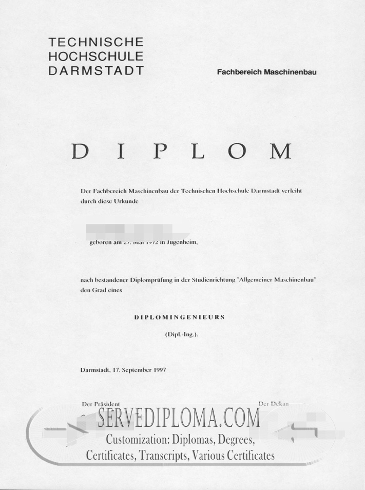 How to Make a Fake Technische Universität Darmstadt Diploma: A Step-by-Step Guide - 专业证书