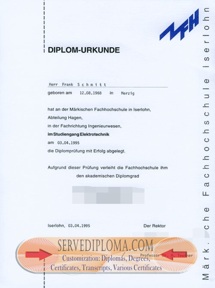 Order Your Maerkische Fachhochschule Degree: A Guide for Students - 专业证书