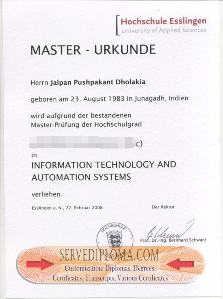 Purchase a Phony Fachhochschule Esslingen Diploma: Is It Worth the Risk? - 专业证书