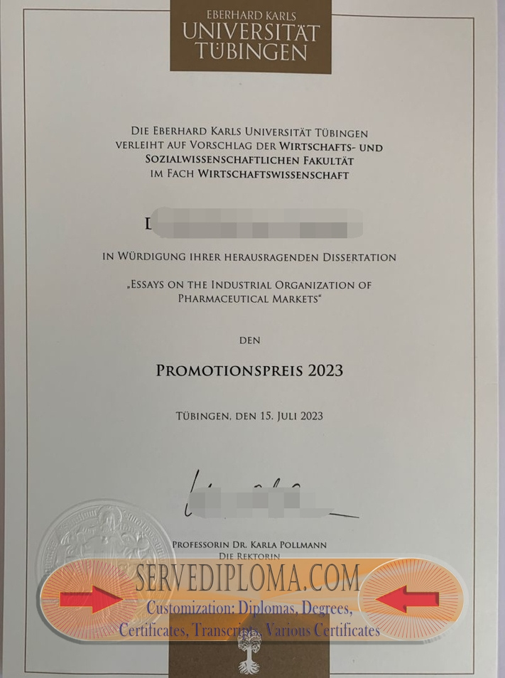 Rustom Eberhard: A Journey to the University of Tübingen for His Diploma - 专业证书