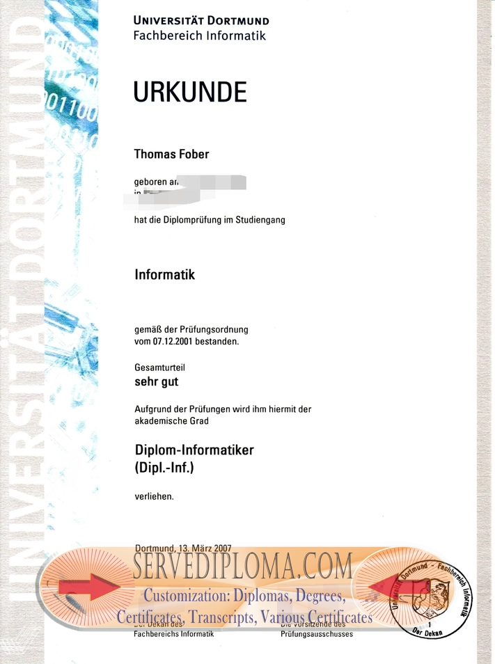 The Steps to Buy a Fake Universitat Dortmund Degree - 专业证书