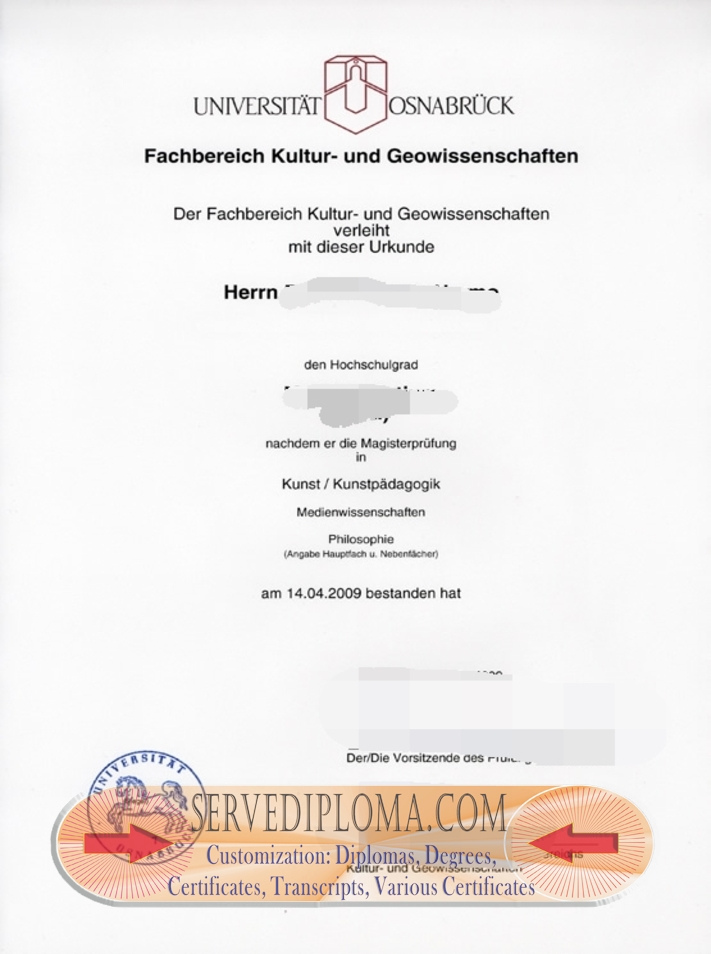 The Steps to Buy a Fake Universitat Osnabrück Diploma - 专业证书