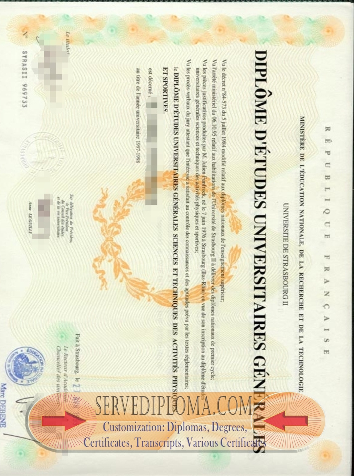 Where to Order a Fake Université de Strasbourg II Degree: A Comprehensive Guide - 专业证书