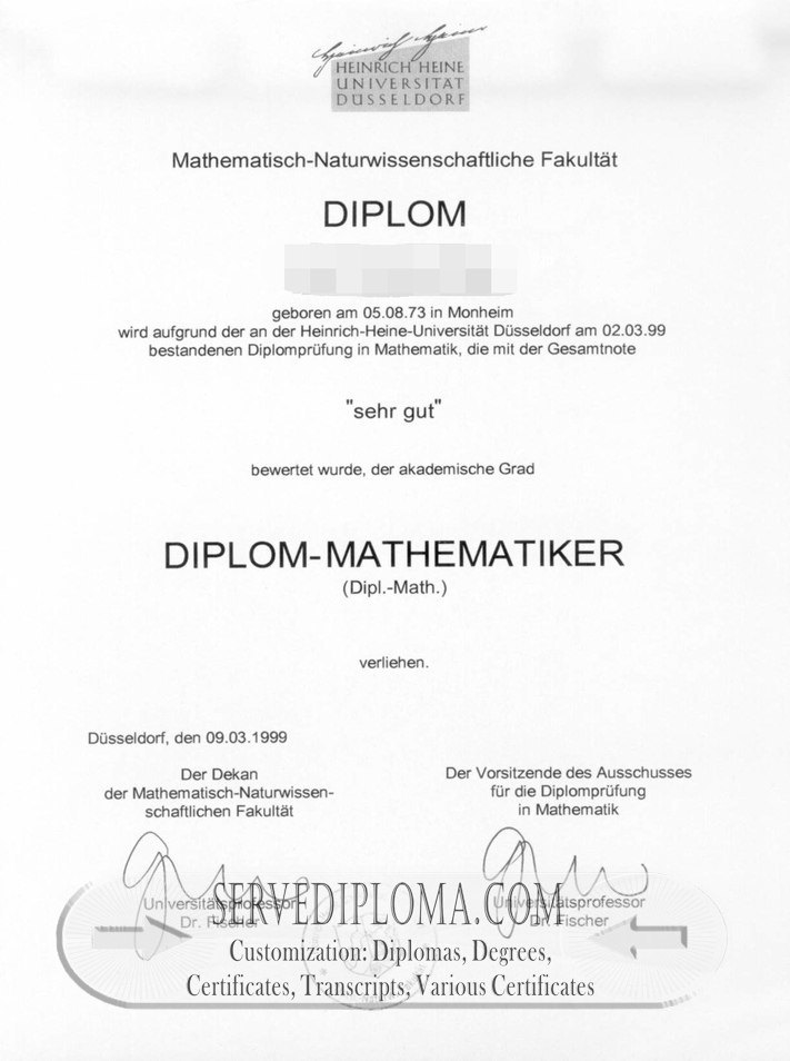 Where to Purchase a Fake HHU University Diploma: Top 5 Places - 专业证书