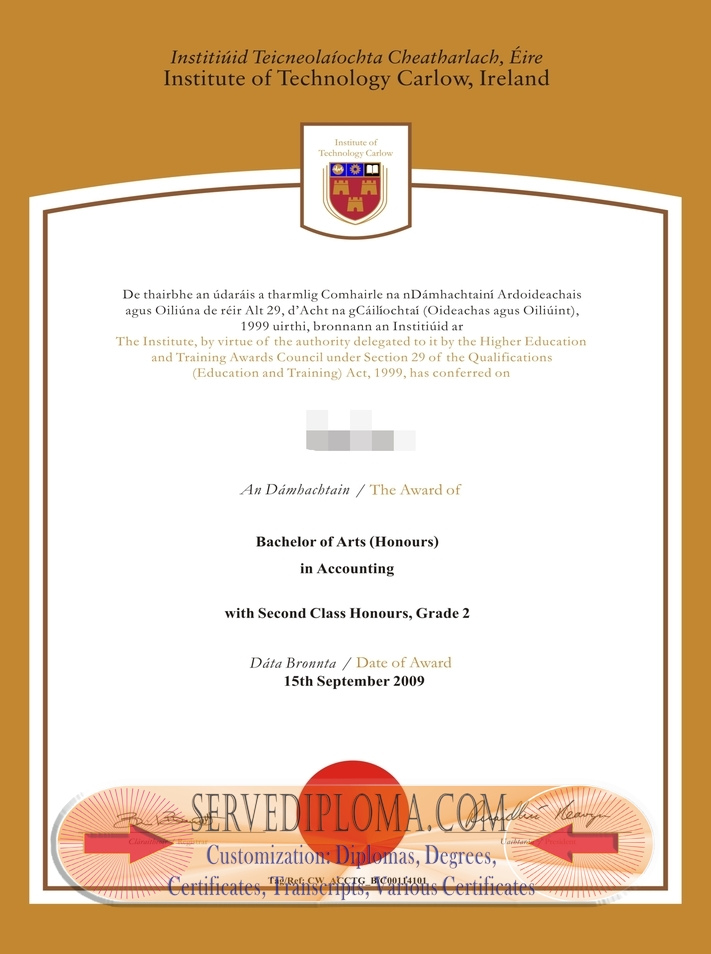 How to Copy Your Carroll Institute of Technology, Ireland Degree for Easy Access - 专业证书