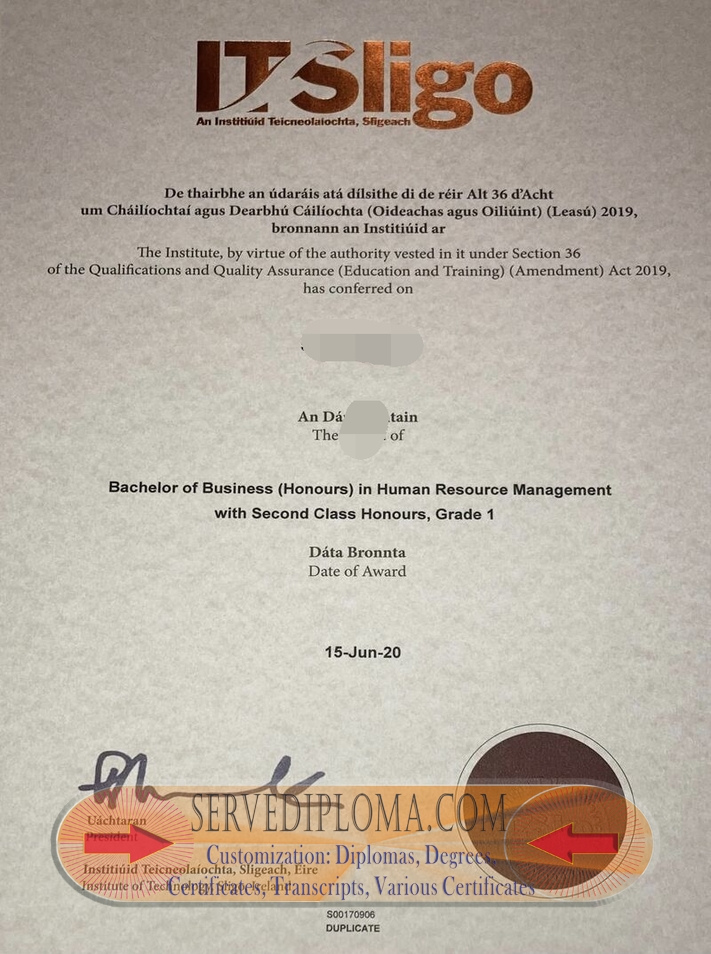 How to Get a Copy of Your Fake Institute of Technology, Sligo Diploma - 专业证书
