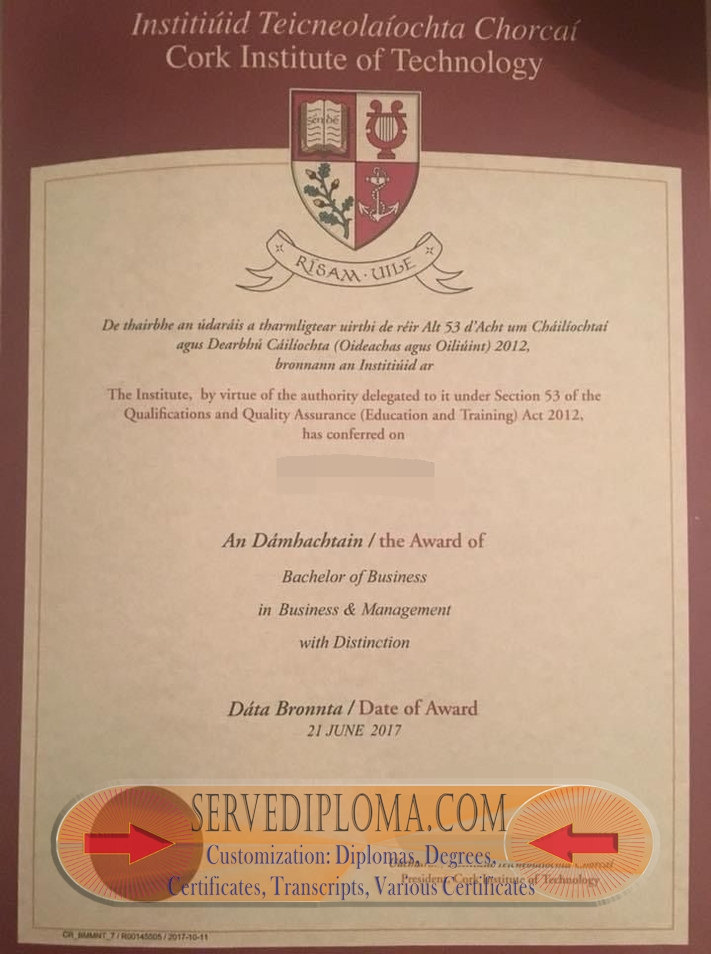 Make Fake Cork Institute of Technology Diploma: A Step-by-Step Guide - 专业证书