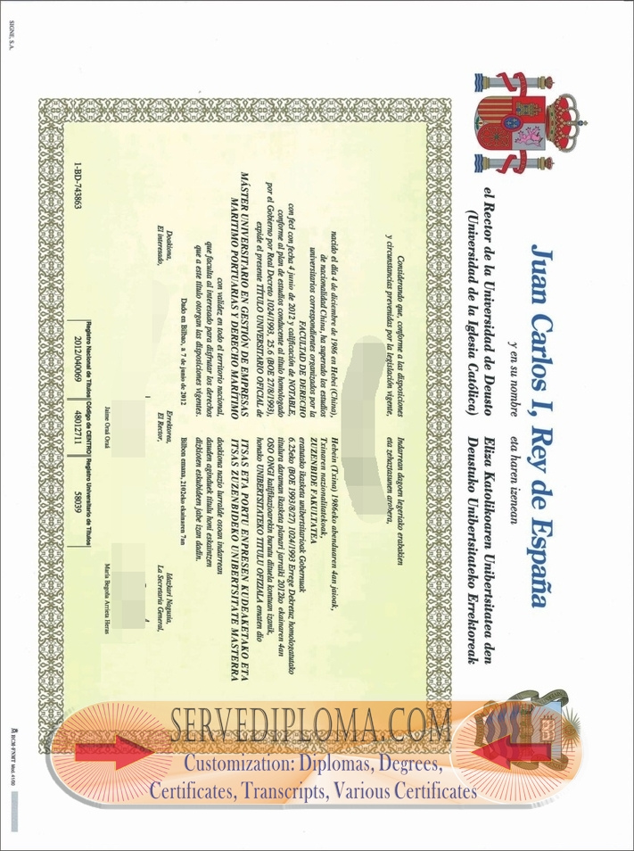 How to Obtain a Replica University of Deusto Diploma: A Comprehensive Guide - 专业证书