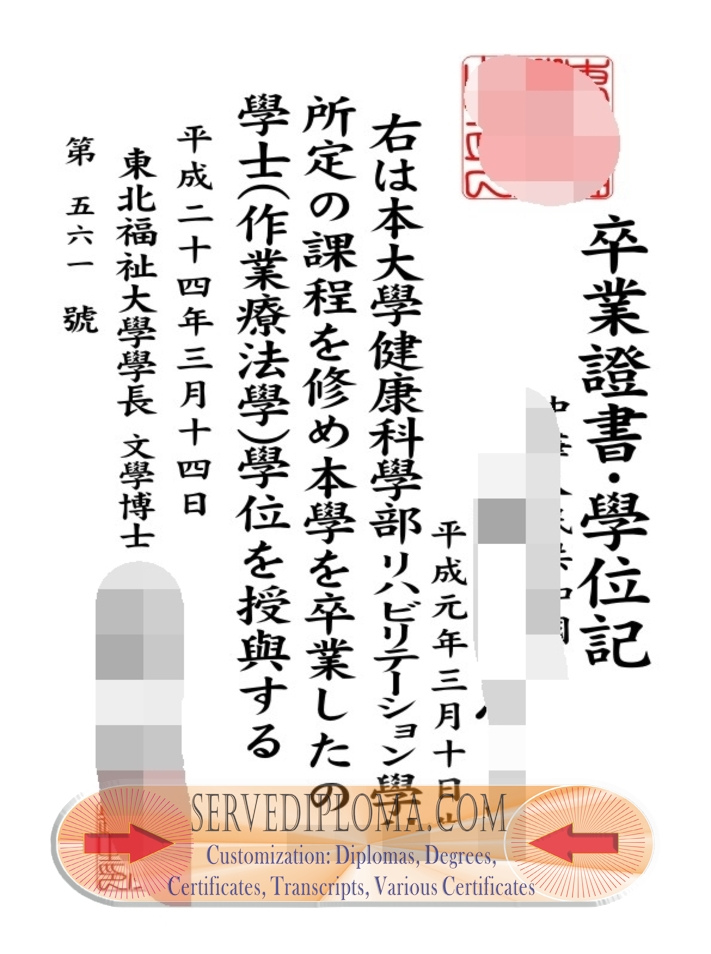 Buy Online Tohoku Fukushi University Degree: Your Path to Success - 专业证书