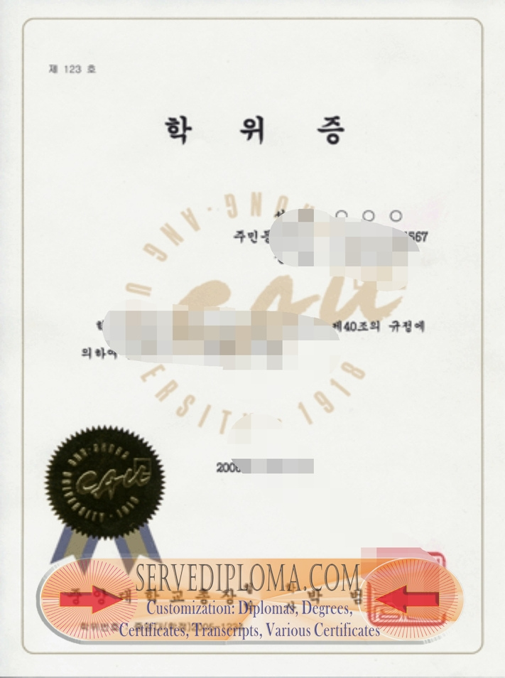 How Fast Can You Get a Fake Chung-Ang University, Seoul Campus Diploma? - 专业证书