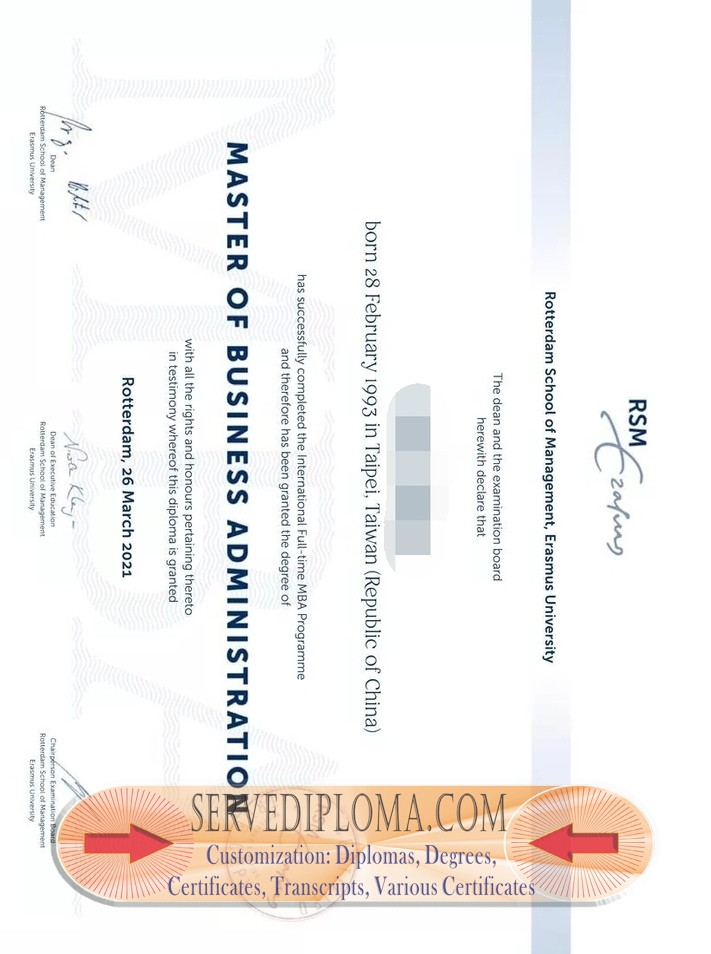 How to Buy a Rotterdam School of Management, Erasmus University Diploma - 专业证书