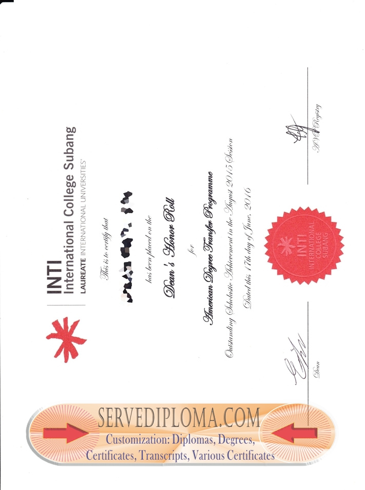 Best Fake INTI International College Subang Degree: Unveiling the Secrets - 专业证书
