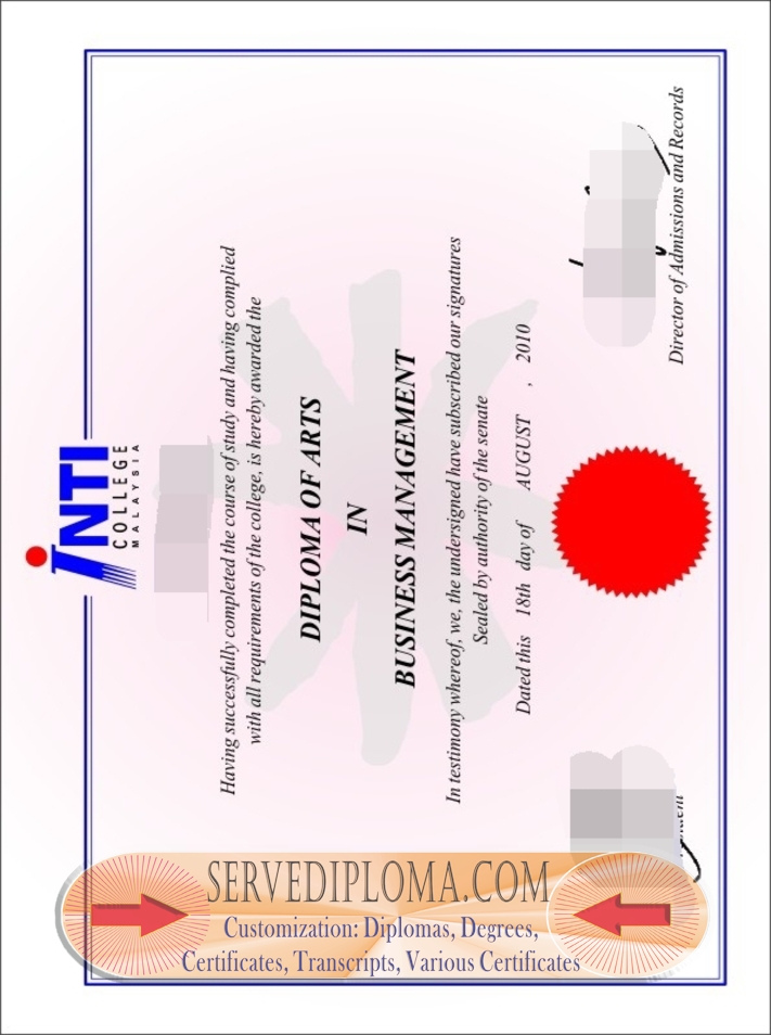 Buy Fake INTI Colleges Degree: The Complete Guide - 专业证书