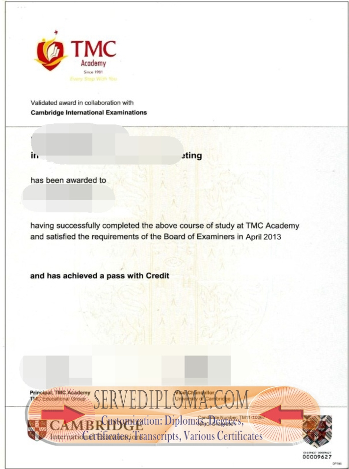 How to Copy and Print a Fake TMC Academy Diploma: A Step-by-Step Guide - 专业证书