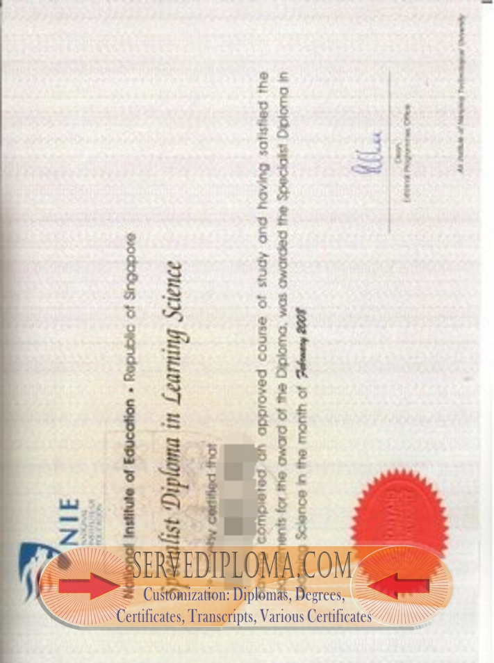 How to Buy a Phony National Institute of Education, Nanyang Technological University Degree - 专业证书